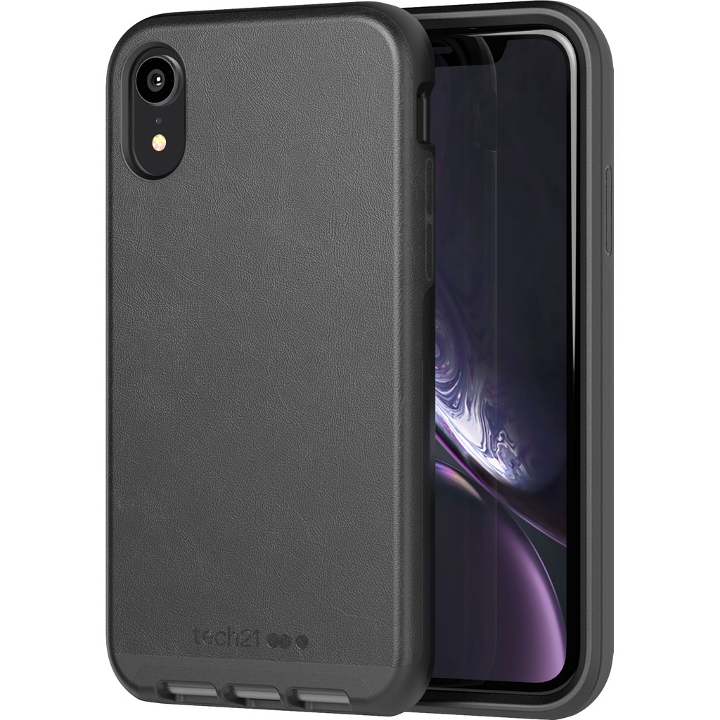 Tech21 Evo Luxe Leather Apple iPhone XR Back Cover Noir