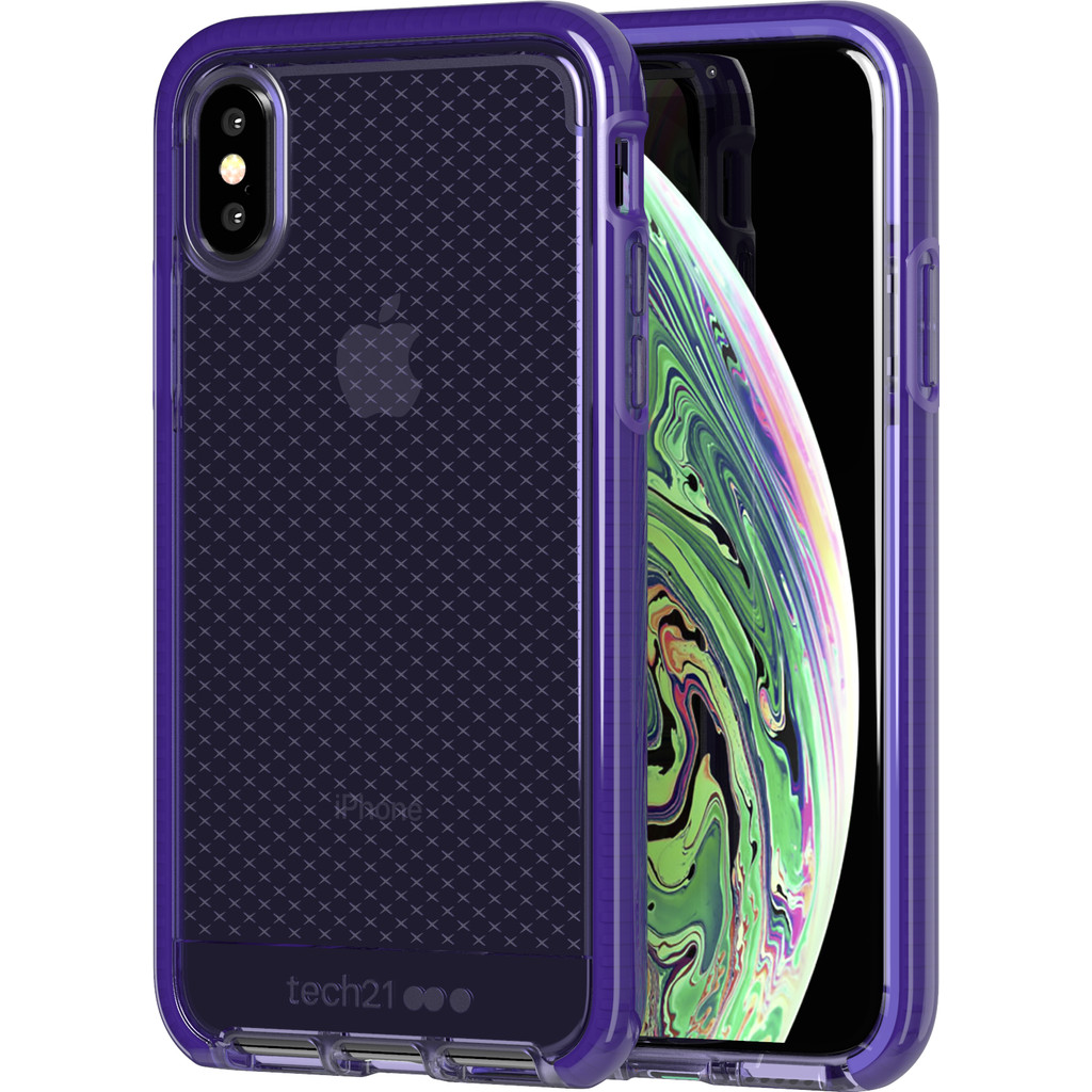 Tech21 Evo Check Back cover Apple iPhone X/Xs Violet
