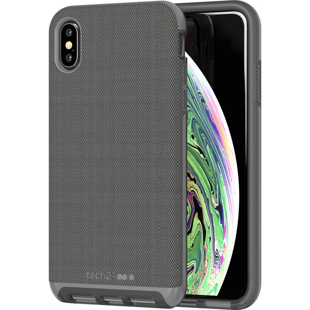 Tech21 Evo Luxe Apple iPhone Xs Max Back Cover en Cuir Gris