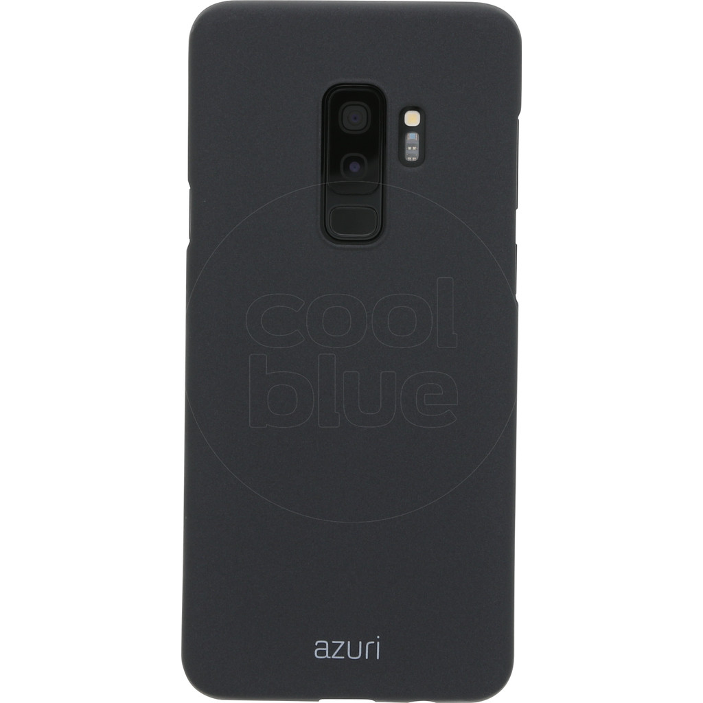 Azuri Coque arrière Metallic Soft Touch Samsung Galaxy S9 Plus Noir