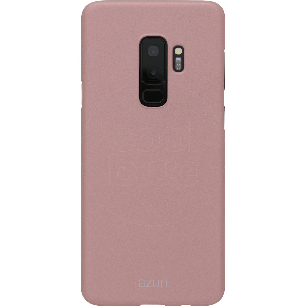Azuri Coque arrière Metallic Soft Touch Samsung Galaxy S9 Plus Or rose