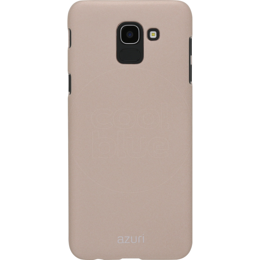 Azuri Metallic Soft Touch Coque arrière Samsung Galaxy J6 (2018) Or