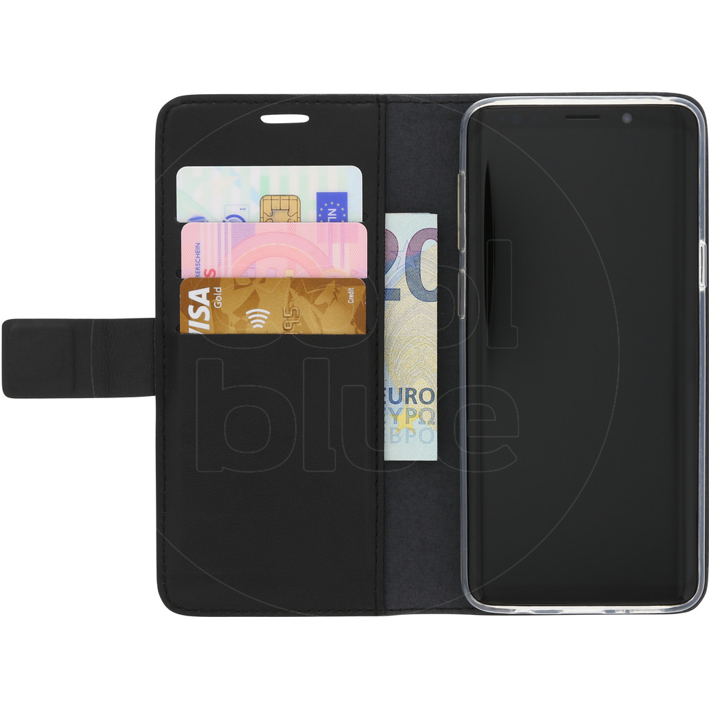 Azuri Samsung Galaxy S9 Étui Portefeuille Magnétique Noir