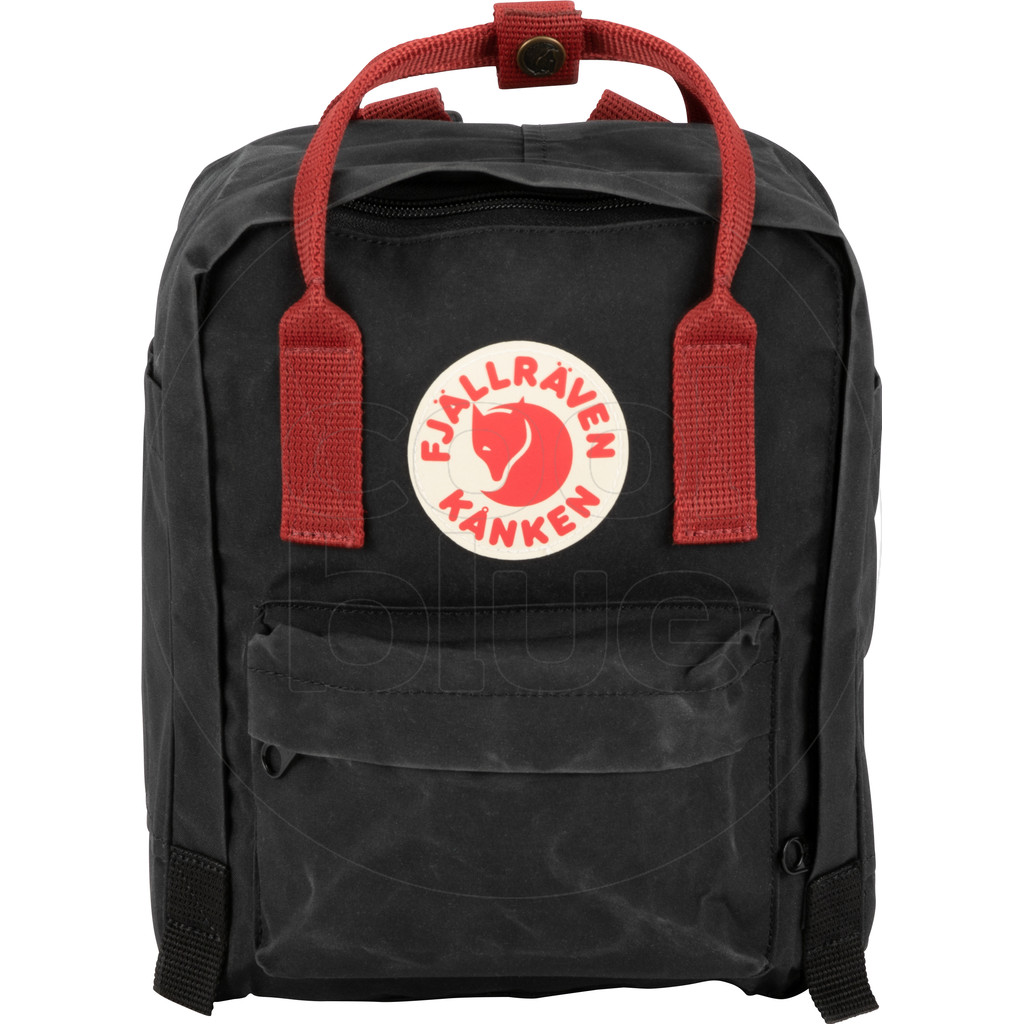 Fjällräven Kånken Mini Black-Ox Red - Kinderrugzak