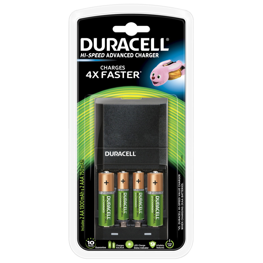 Duracell Chargeur de piles 15 minutes - AA - AAA
