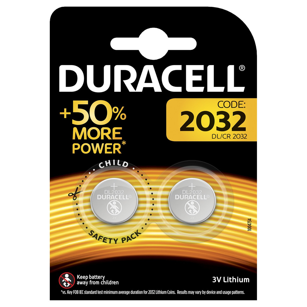 Duracell Specialty 2032 Pile bouton lithium 3 V 2 pièces