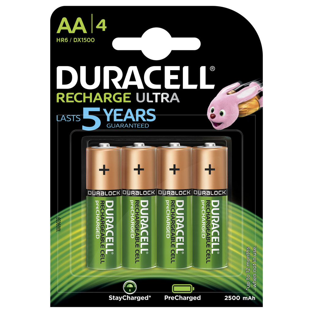 Duracell Recharge Ultra Piles AA 4 pièces