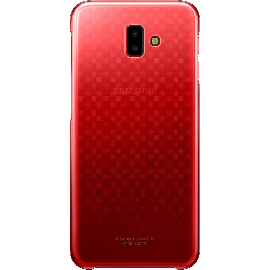 Samsung Galaxy J6 Plus Gradation Clear Back Cover Rouge