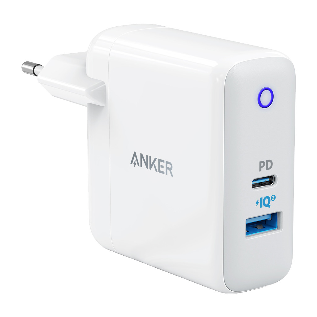 Anker PowerPort II PD with 1 PD and 1 PowerIQ 2.0 port - blanc