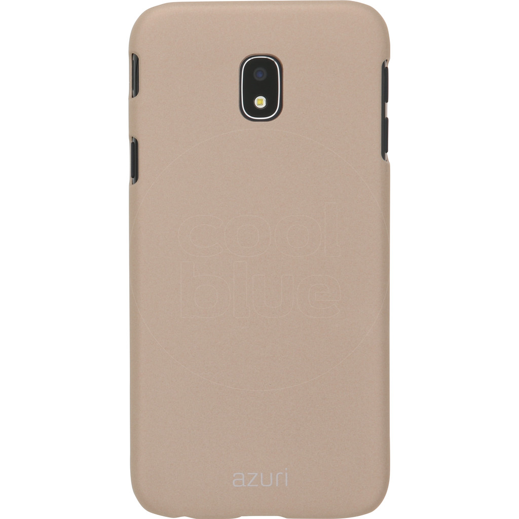 Azuri Metallic Soft Touch Coque arrière pour Samsung Galaxy J3 (2017) Or