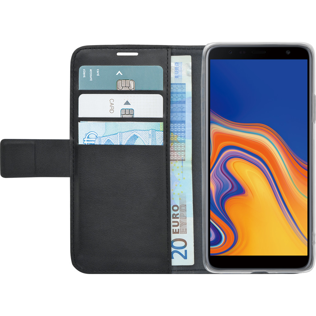 Azuri Wallet Bookcase Magnétique pour Galaxy J6 Plus (2018) Noir
