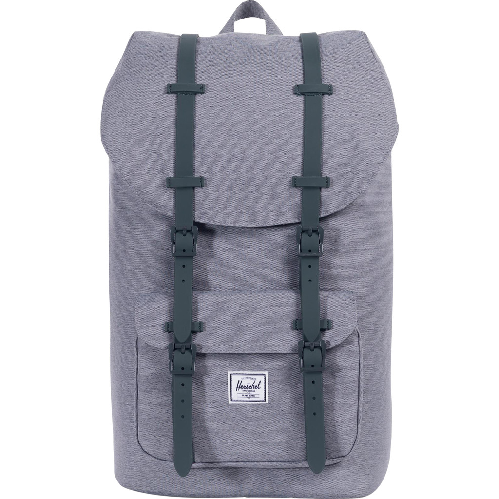 Herschel Little America Mid Grey Crosshatch