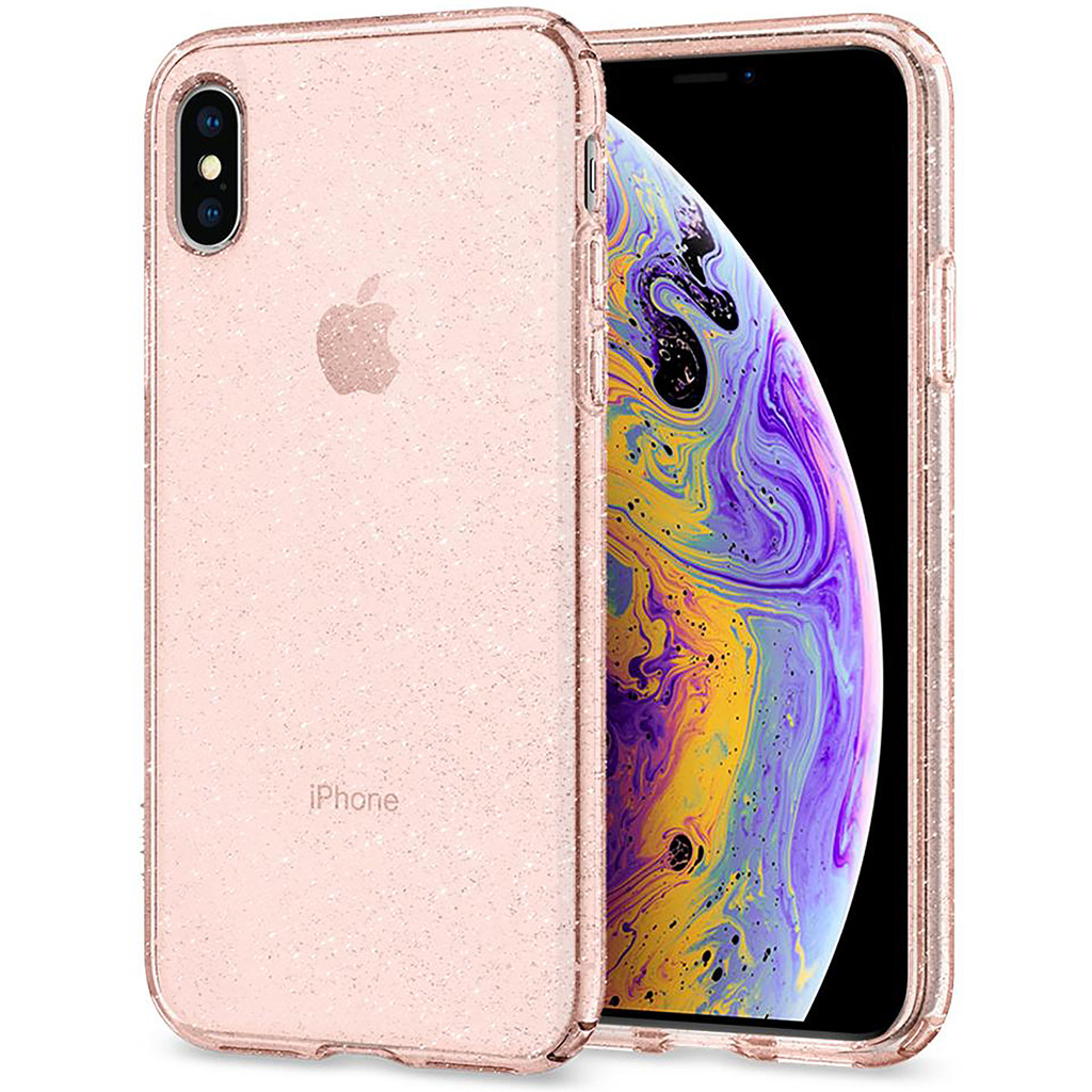 Spigen Liquid Crystal Apple iPhone Xs/X Back Cover Rose