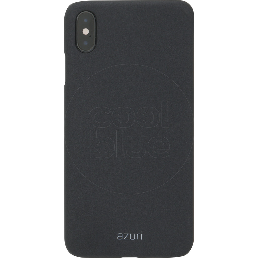Azuri Metallic Soft Touch Back cover Apple iPhone Xs Max Noir