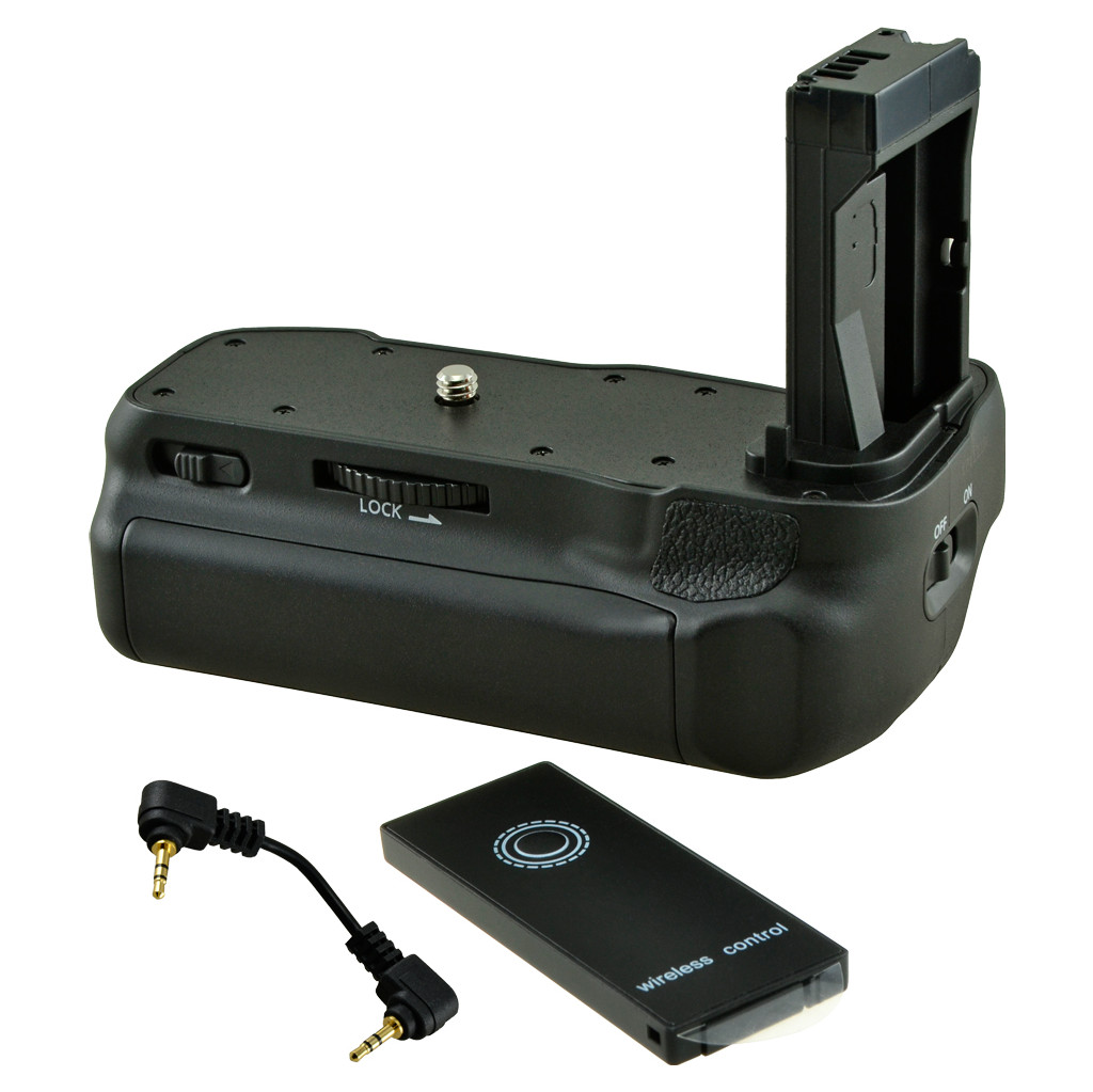 Jupio Poignée d'alimentation pour Canon EOS 77D, 800D et 9000D + Câble
