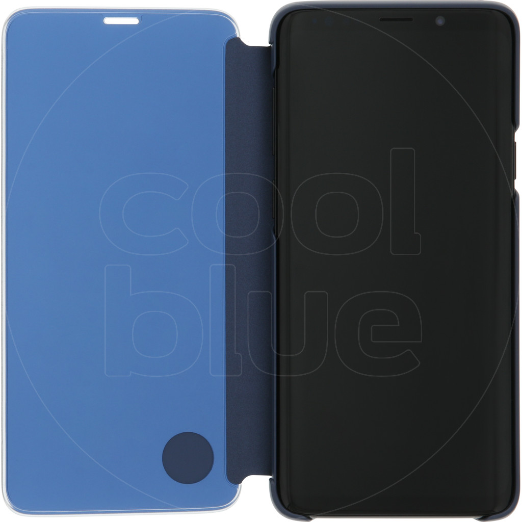Samsung Galaxy S9 Plus Étui Clear Stand View Cover Bleu