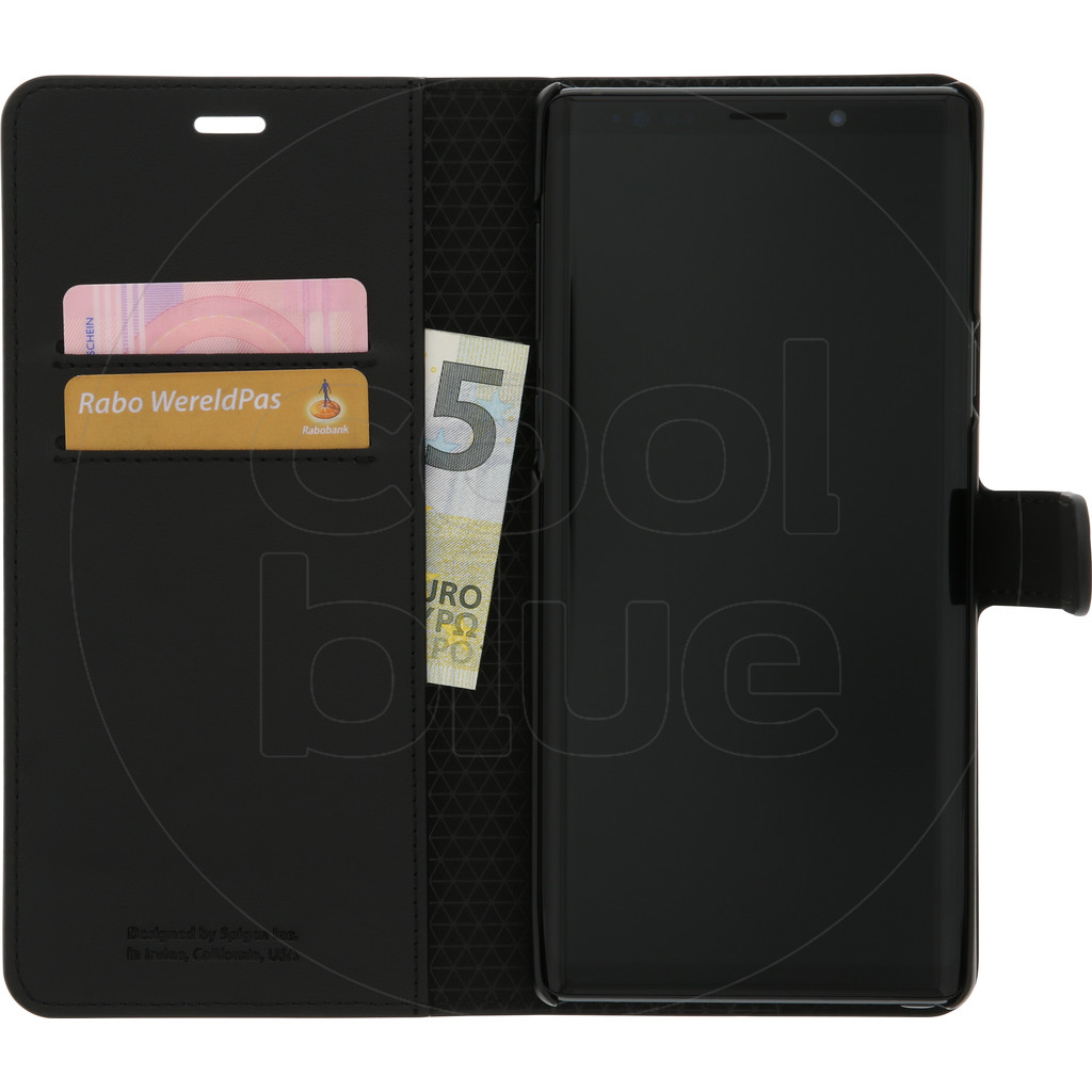 Coque arrière Spigen Wallet S Samsung Galaxy Note 9 Noir