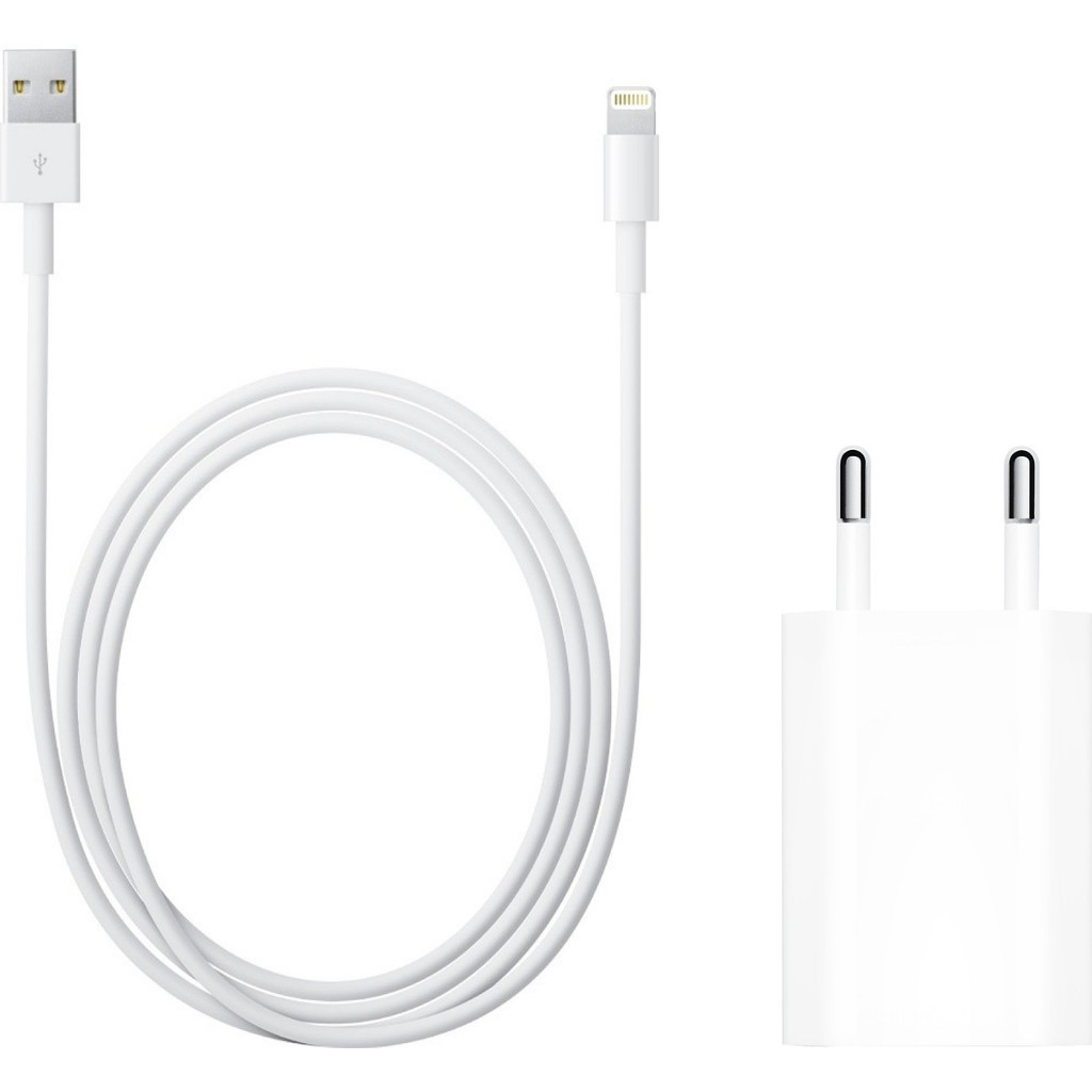 Apple Adaptateur secteur USB 5 W + Câble Lightning vers USB (1 mètre)