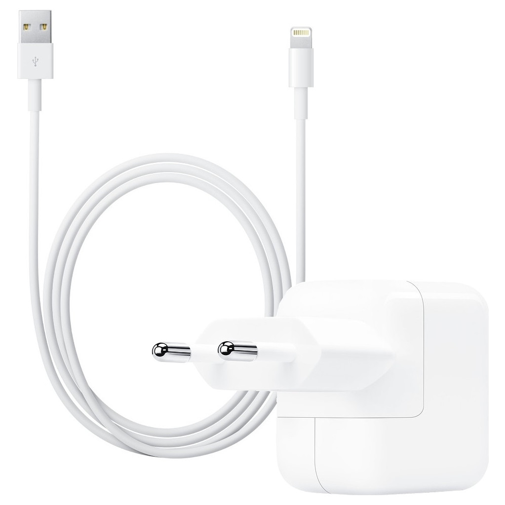 Apple adaptateur secteur USB 12 W + câble Lightning USB (1 mètre)