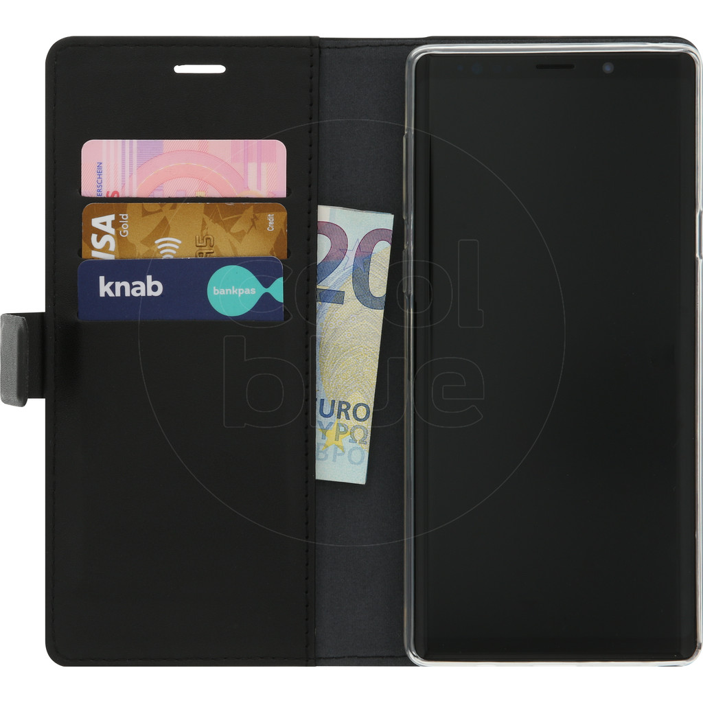 Azuri Étui portefeuille aimanté pour Galaxy Note 9 Noir