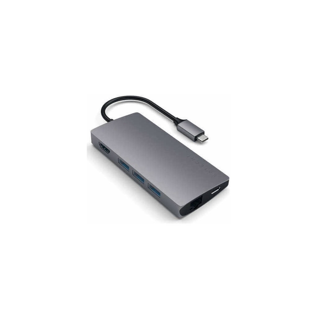 Convertisseur de câble USB Type-C vers USB Type-A, Ethernet et HDMI Satechi