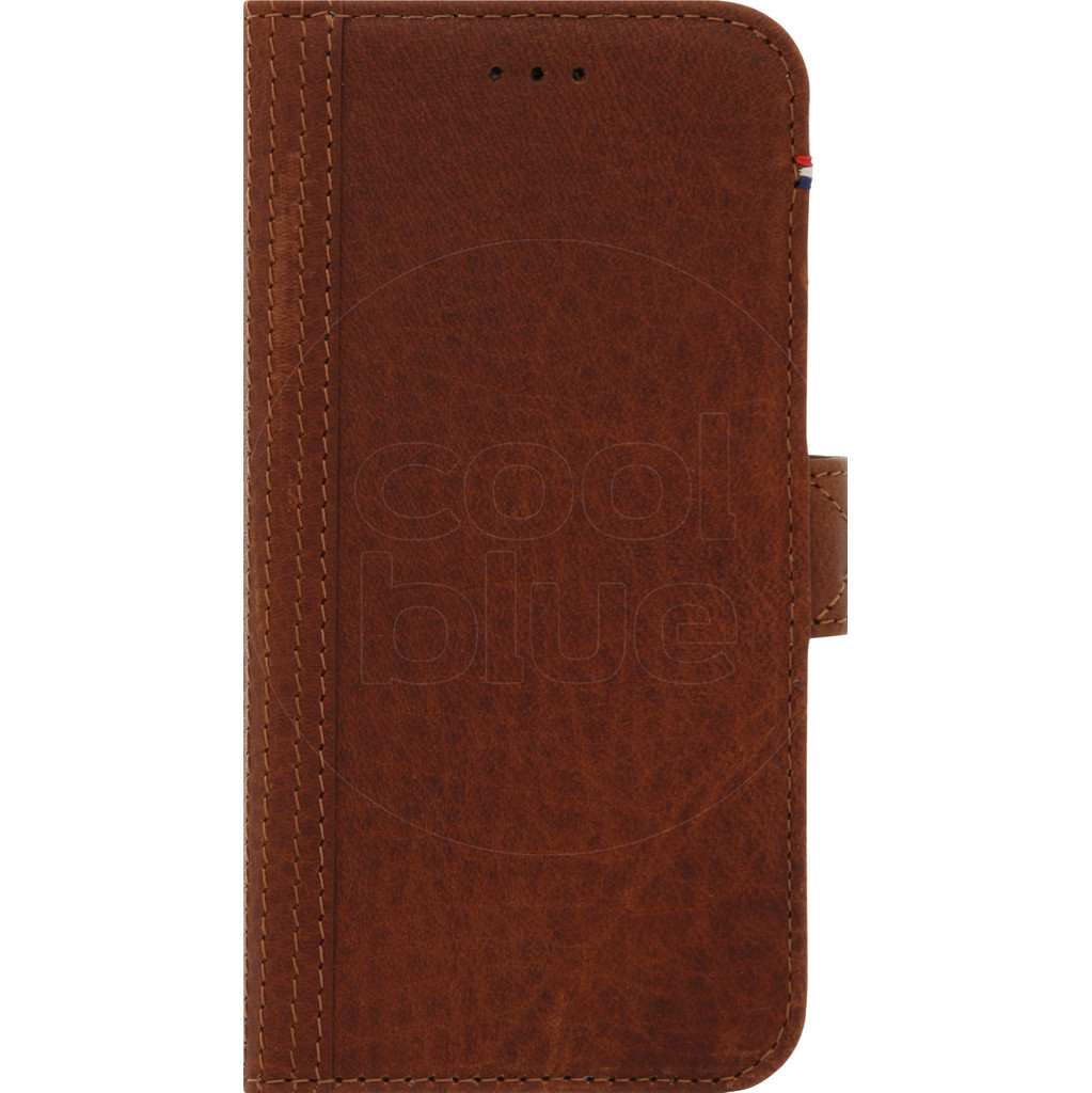 Decoded Coque portefeuille en cuir pour Apple iPhone 6/6s/7/8 Havane