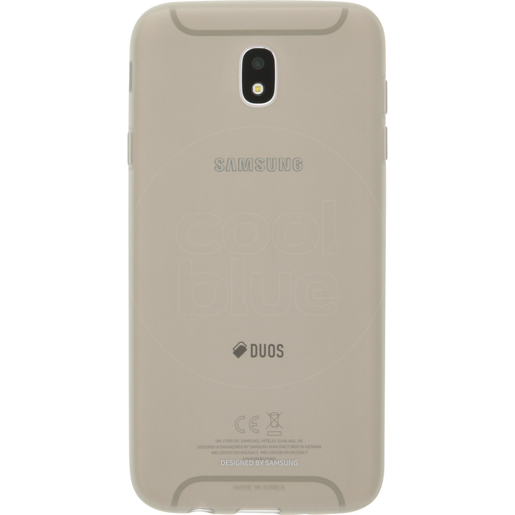 Samsung Galaxy J7 (2017) Jelly Coque Arrière Or