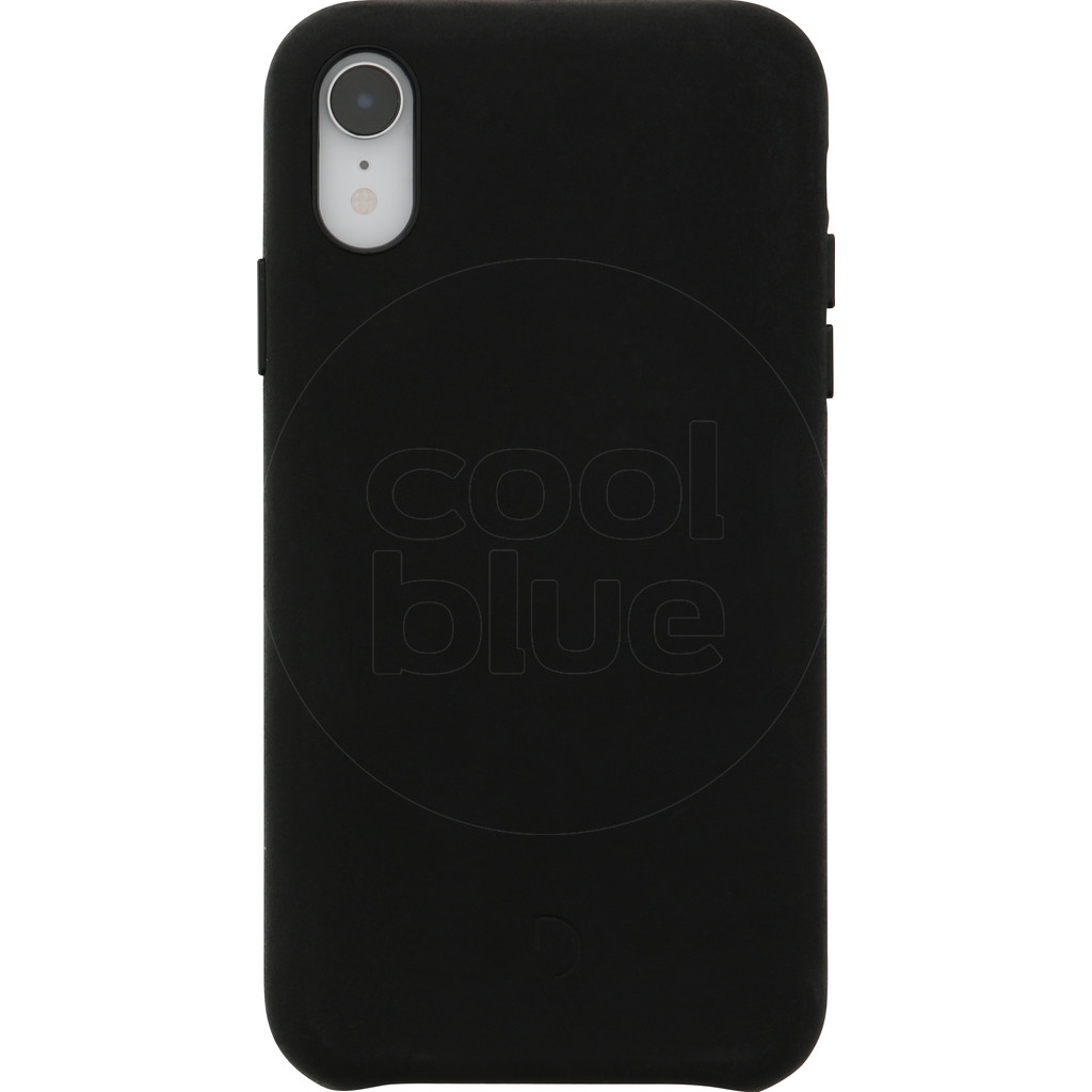 Decoded Back cover en cuir iPhone XR Noir