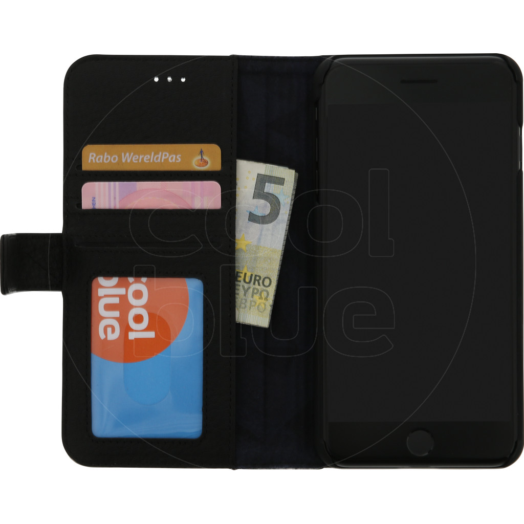 Decoded Coque portefeuille en cuir Apple iPhone 7 Plus/8 Plus Noir