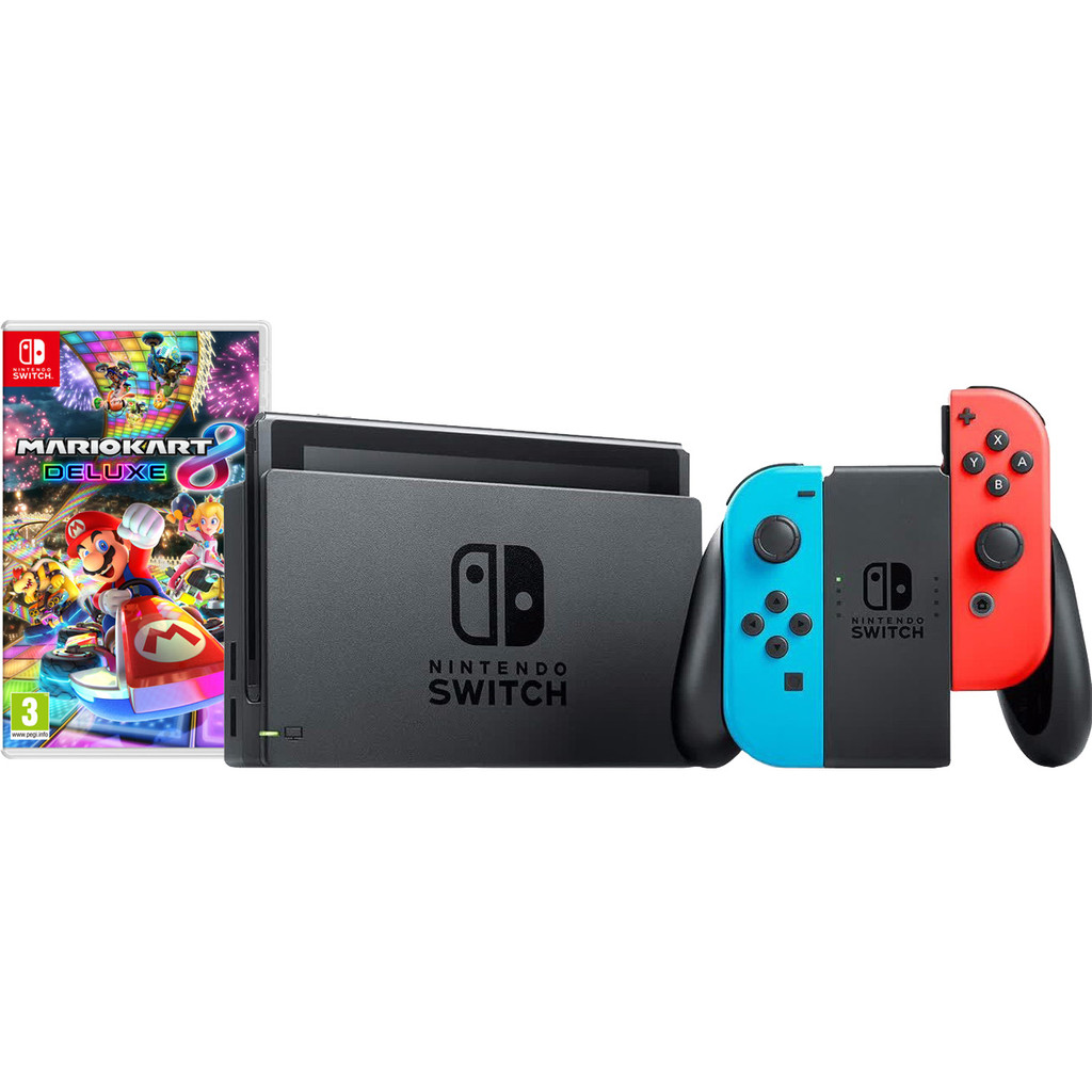 Nintendo Switch Rouge/Bleu Mario Kart Bundle