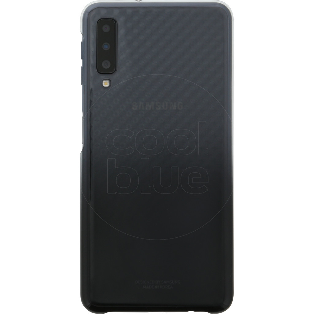 Samsung Galaxy A7 (2018) Gradation Clear Back Cover Noir