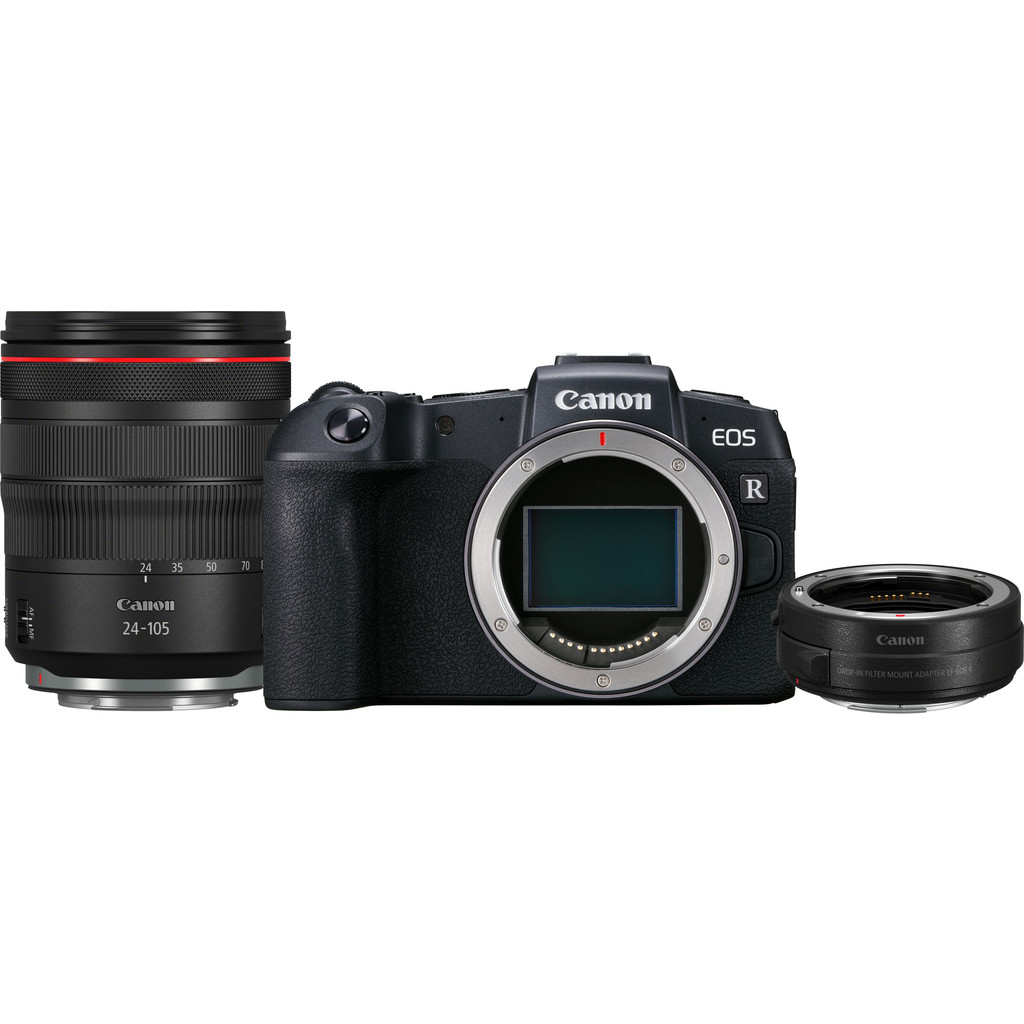 Canon EOS RP + RF 24-105 mm f/4L IS USM + Adaptateur EF-EOS R