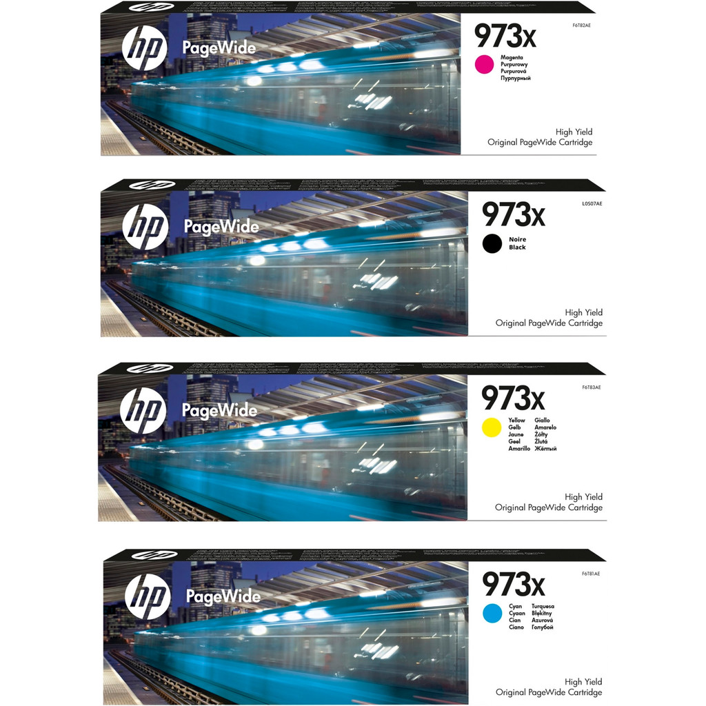 HP 973X Pack combiné de cartouches 4 couleurs