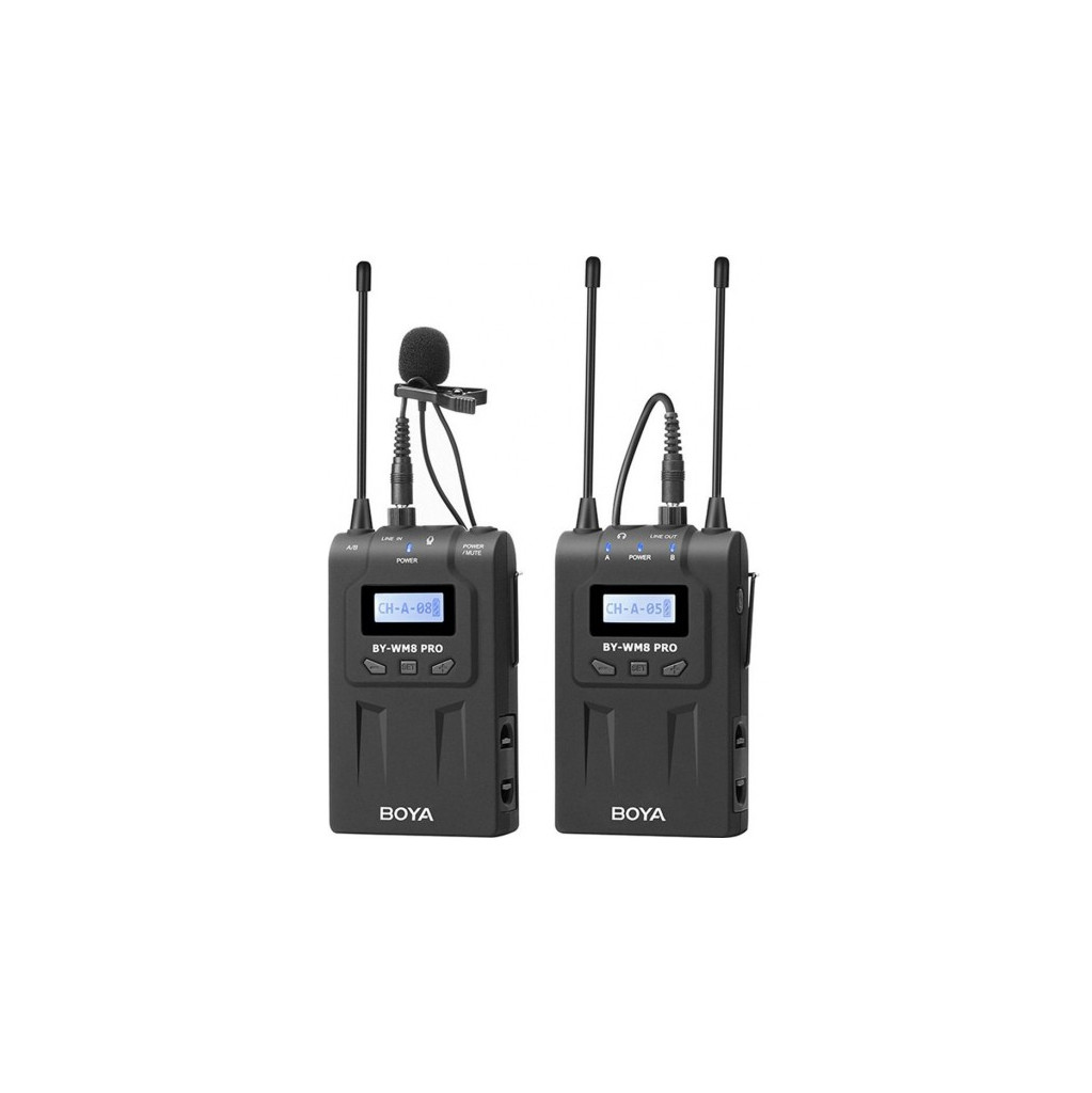 Boya UHF Duo Lavalier Microphone Sans Fil BY-WM8 Pro-K1