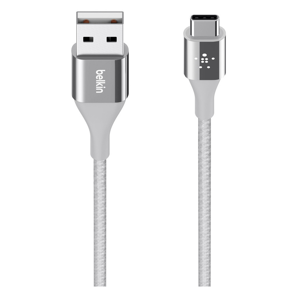 Belkin Duratek Câble USB-C vers USB-A Argent 1,2 m