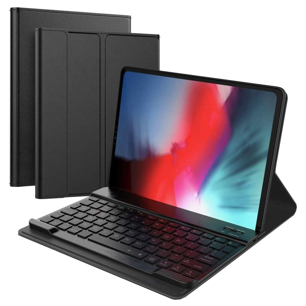 Just in Case Premium Bluetooth Keyboard Apple iPad Pro 11 Inch Book Case Noir