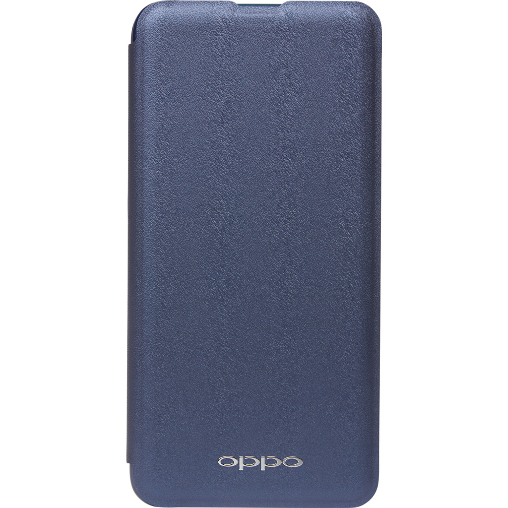 Oppo AX7 Book case de protection Bleu