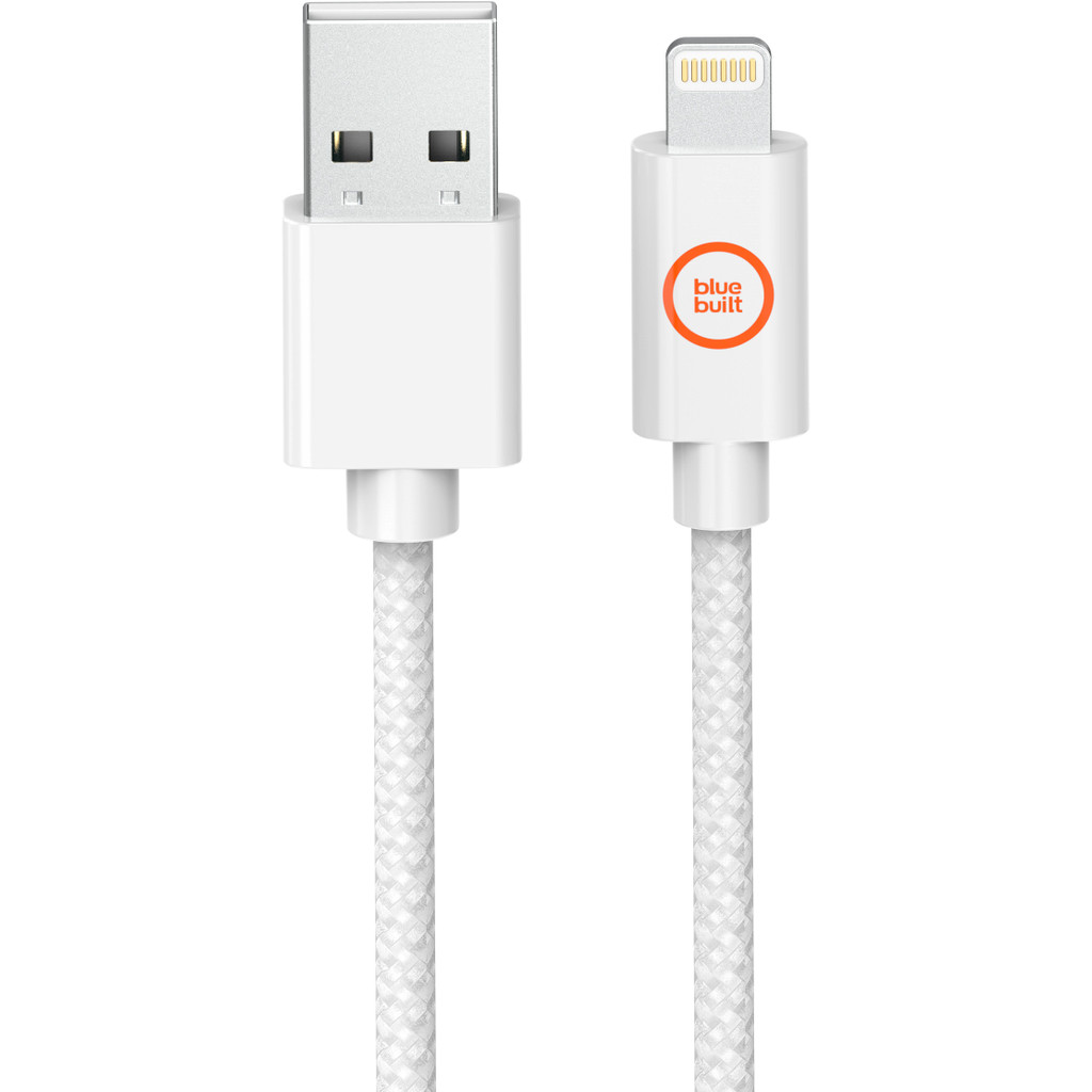BlueBuilt Câble Lightning vers USB-A Blanc 1,5 mètre
