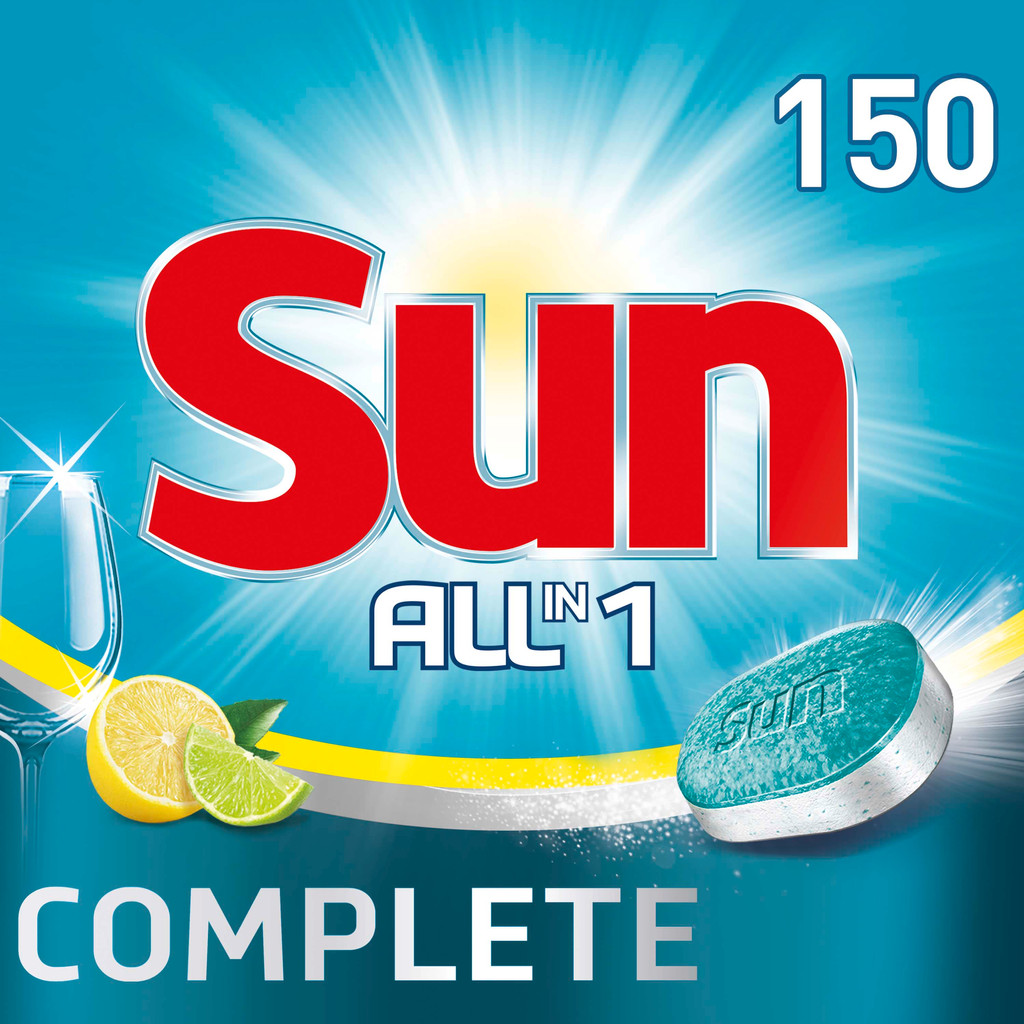 Sun Tablettes pour lave-vaisselle All-in-1 Citron - 150 pièces