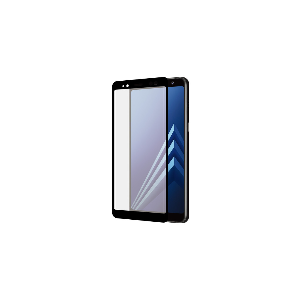 Azuri Protège-écran Verre trempé Samsung Galaxy A8 (2018) Lot de 2 Noir