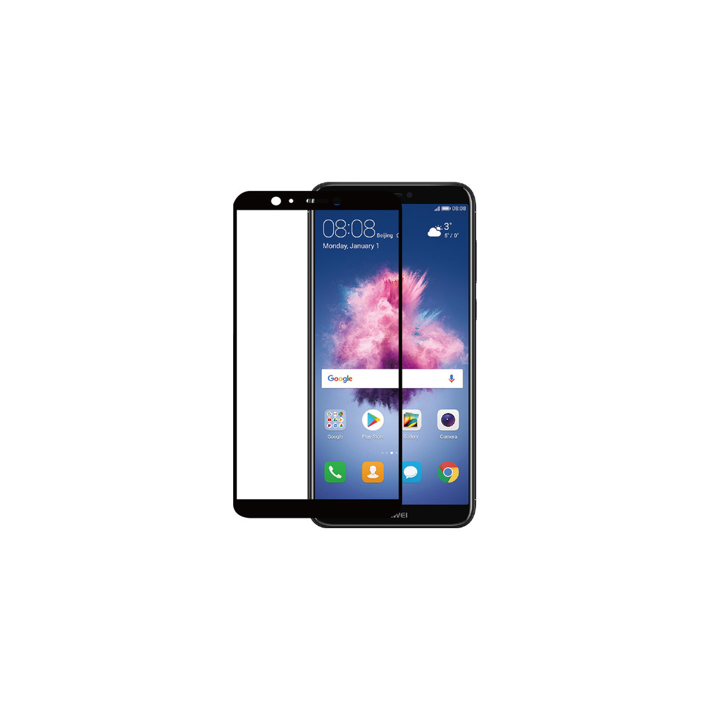 Azuri Verre Trempé Huawei P Smart Protège-écran Verre Noir