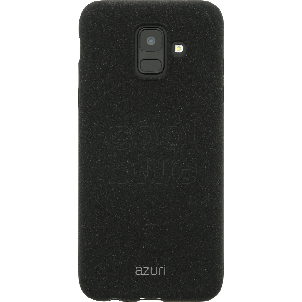 Azuri Flexible Sand Samsung Galaxy A6 (2018) Back Cover Zwart