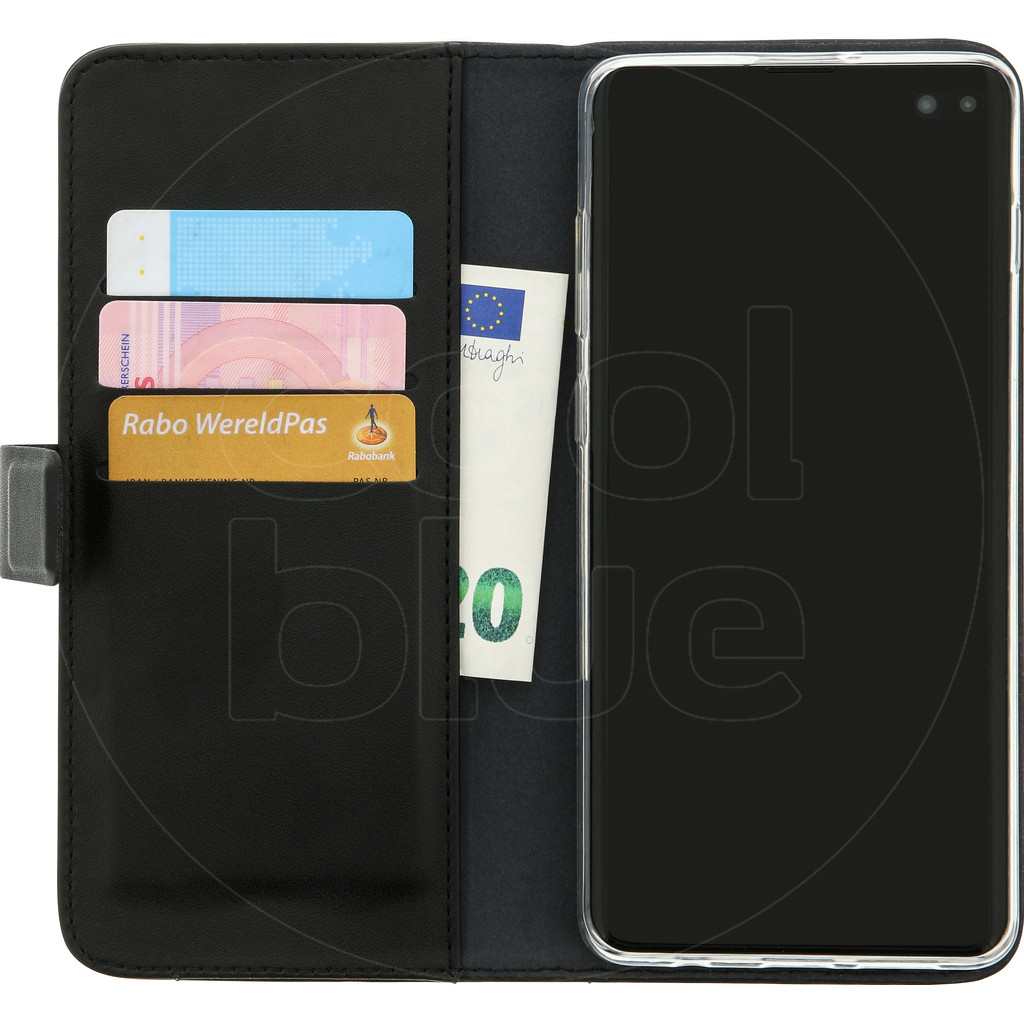 Azuri Étui Portefeuille magnétique Samsung Galaxy S10 Plus Noir