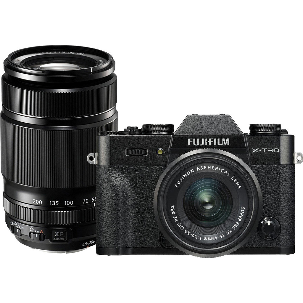 Fujifilm X-T30 Noir + XC 15-45 mm f/3.5-5.6 OIS PZ + 55-200 mm f/3.5-4.8 R LM OIS
