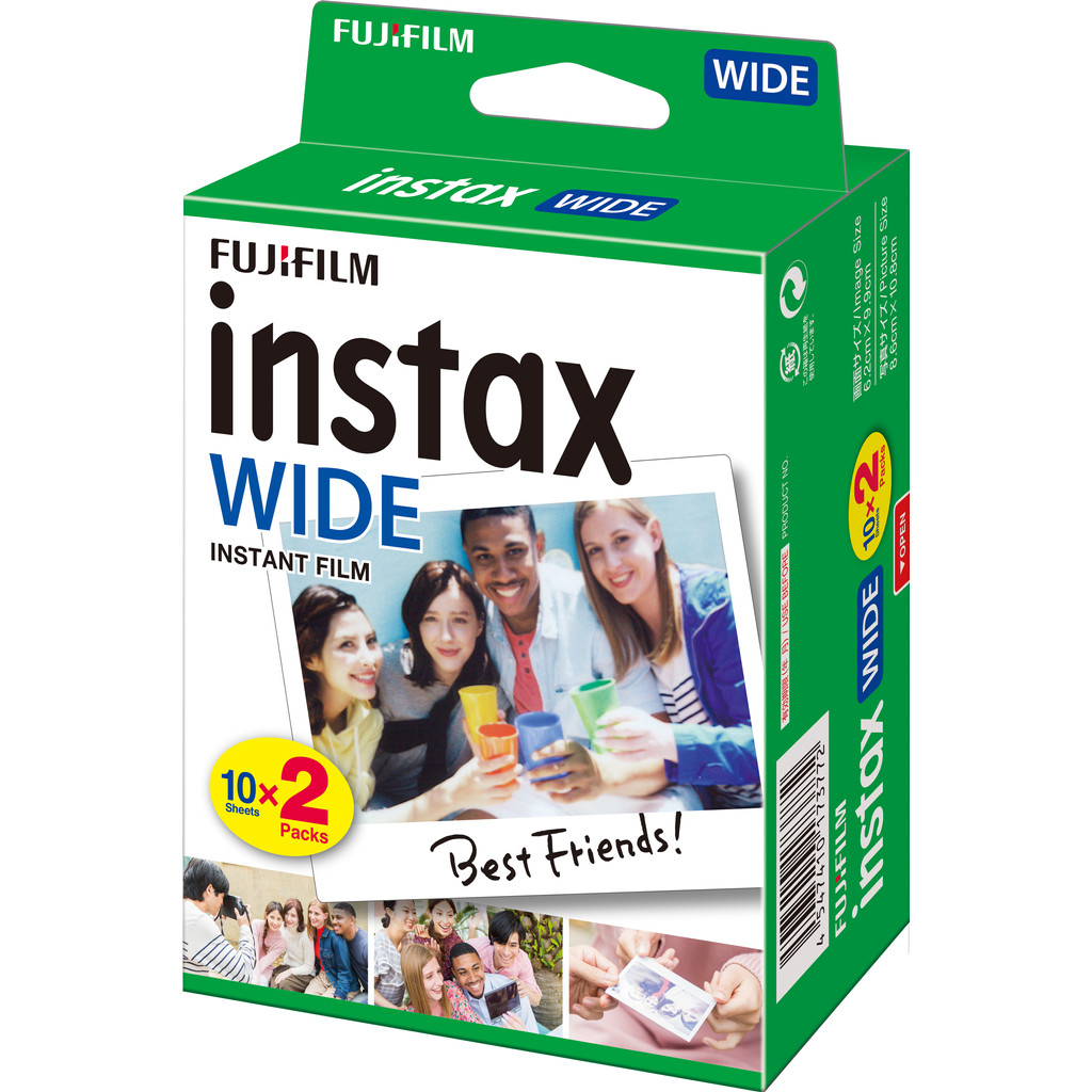 Pack de Fuji Instax Colorfilm Glossy 10x2