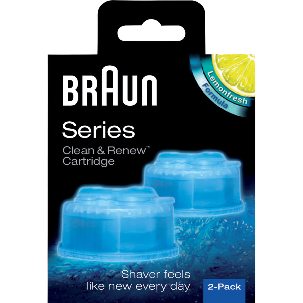 Braun reinigingsvloeistof Clean & Renew cartridges (2 stuks)