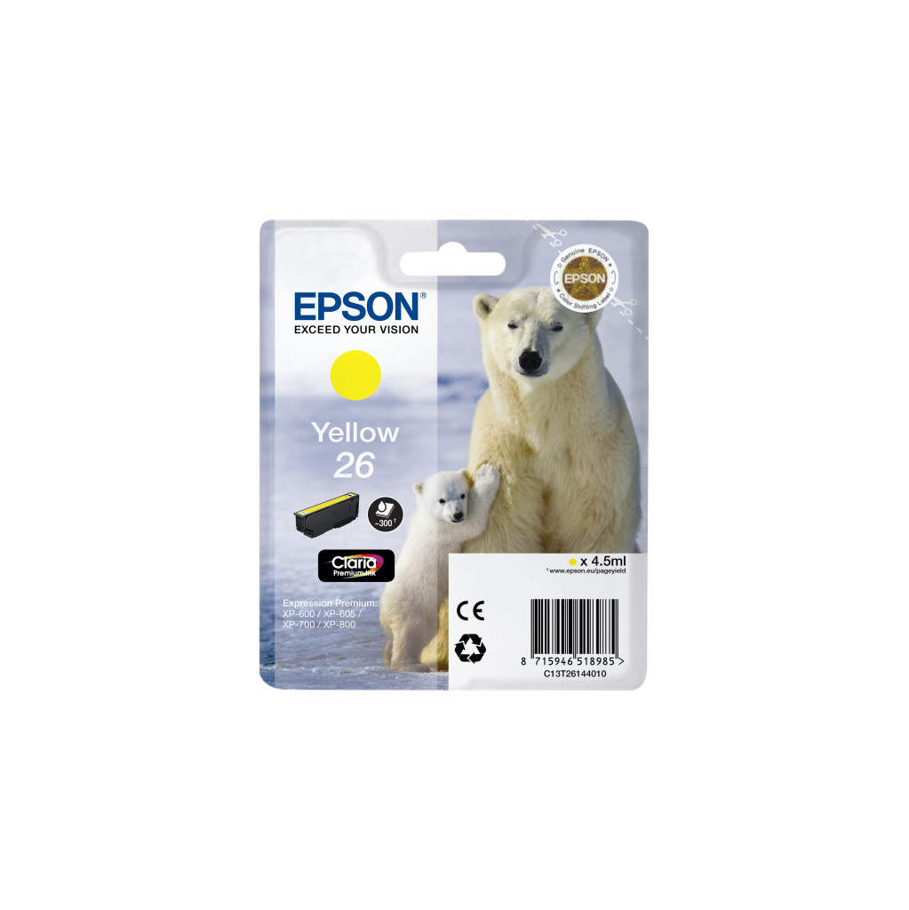 Epson 26 L Cartridge Geel (C13T26144010)