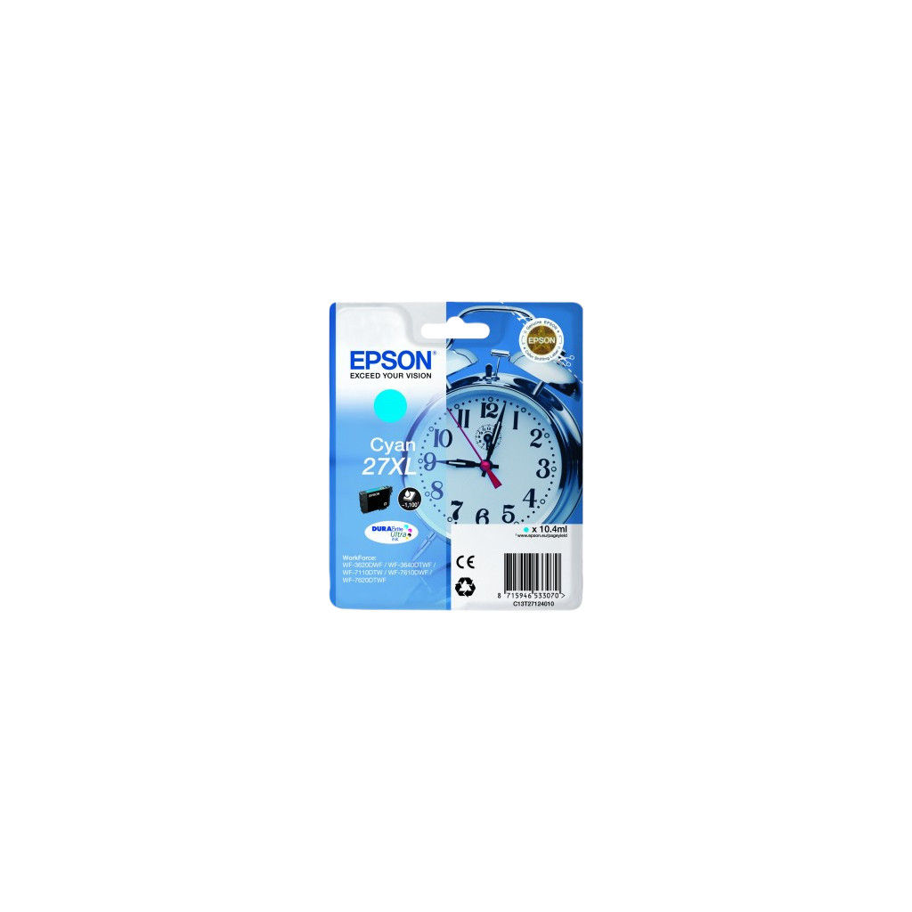 Epson 27XL Cartridge Cyaan C13T27124010