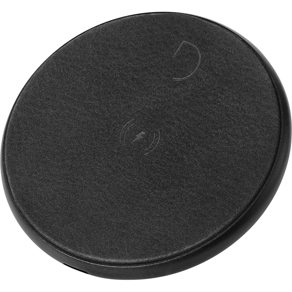 Decoded Leather Wireless Fast Charger Zwart Decoded Leather Wireless Fast Charger Zwart
