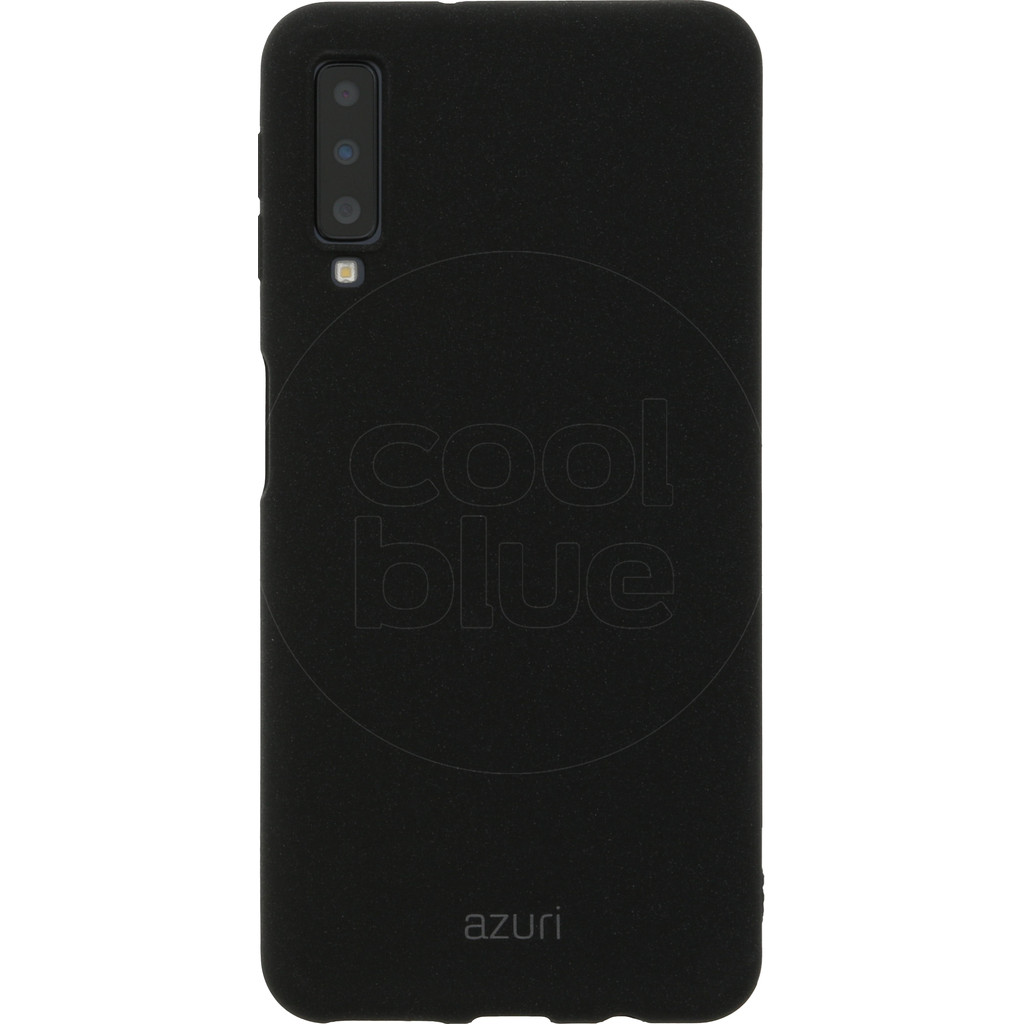 Azuri Flexible Sand Samsung Galaxy A7 (2018) Back Cover Zwart Azuri Flexible Sand Samsung Galaxy A7 (2018) Back Cover Zwart
